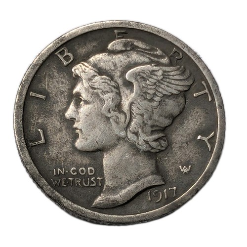 Dime silver mercury - us,