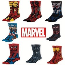 Mens "SUPERHERO" Marvel Comics Movie Cartoon Novelty Character Socks UK 6-11