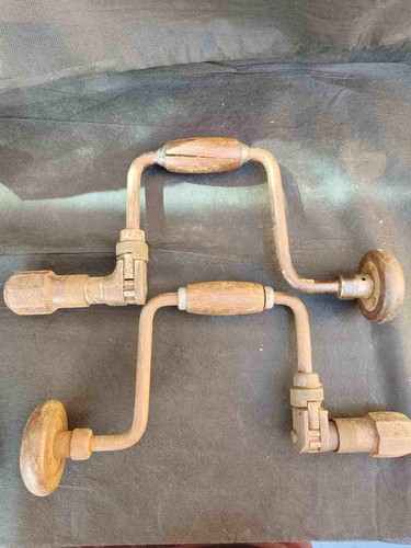 Vintage ratchet hand brace - hand,