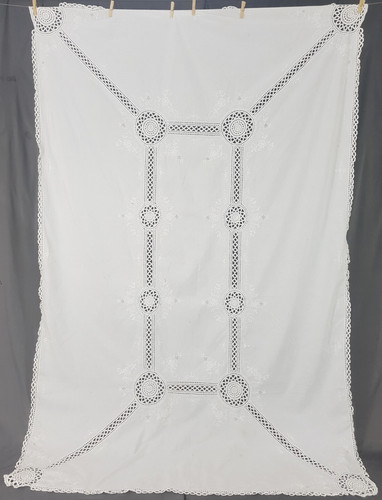 Vintage french cotton flower - cotton,