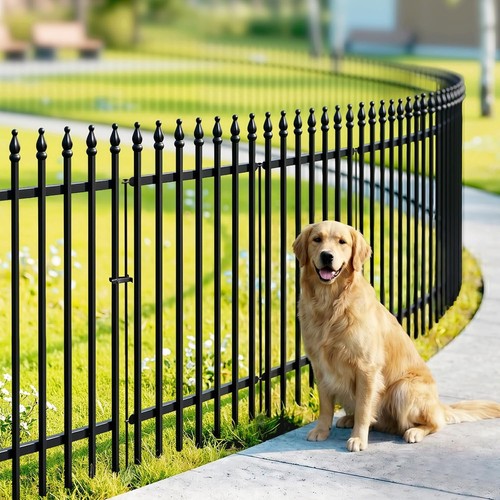 Metal garden fence - garden, panels