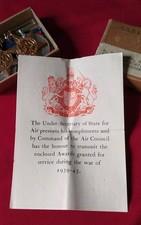 WW2 RAF MEDAL SET, AS