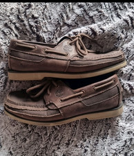 Timberland leather deck shoes size 8.5 mens