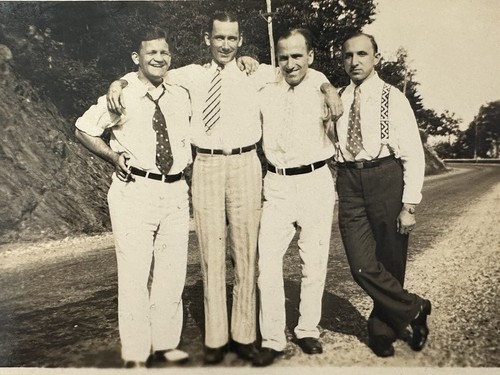 Four dapper fashion men - men, ties