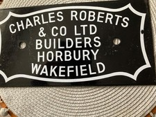 RAILWAY SIGN CHAs ROBERTS & CO