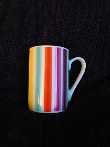 Striped mug tall 7 - striped, cm