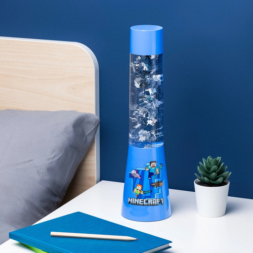 Minecraft glitter lamp blue - lamp,