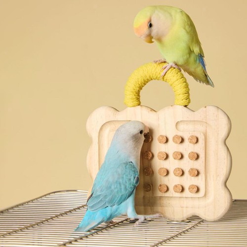 Wooden parrot toy - bird, chewing