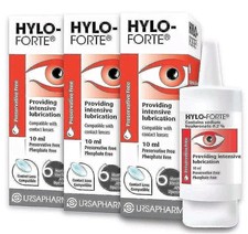 3 x Packs Hylo-Forte 10 ml Lubricating Eye Drops. Free Postage.