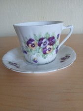Moustache  Cup And Saucer Pansy