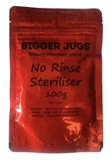 No Rinse Steriliser Cleanser 100g Pouch Sodium Percarbonate Easy Use Homebrew