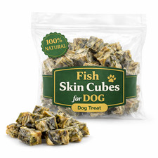 Fish Skin Cubes for Dogs 100%
