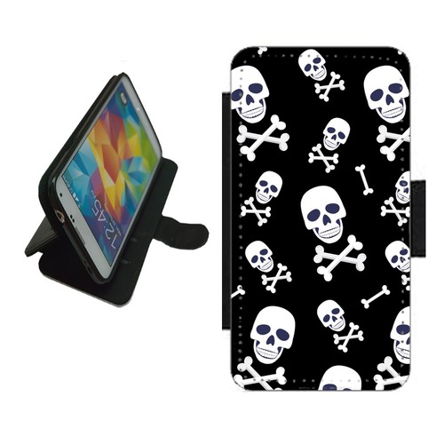 Skull and cross bones phone - and,