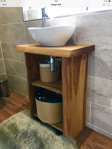 Oak wash stand - oak, stand/any