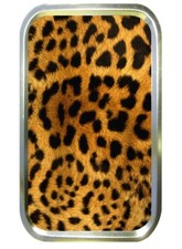 Leopard Skin 1oz Gold Tobacco Tin,Smoking Tin, Airtight Tobacco Tin
