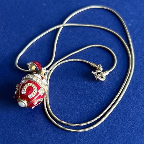 925 silver enamel egg - silver, shaped