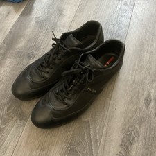 Prada Sport Black Leather And Nylon Shoes