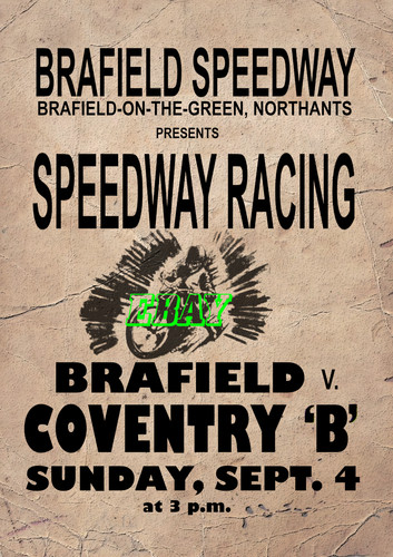Brafield speedway retro aged - brafield,