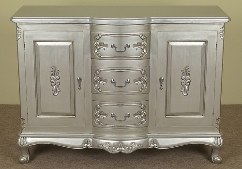 3ft11 silver sideboard - 120, cm