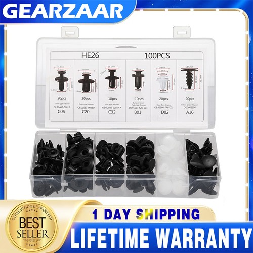 100x car trim body fastener - car,