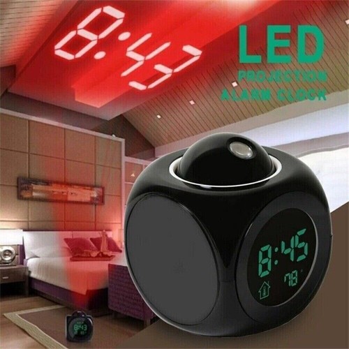 Projection alarm clock music - clock,