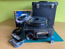 ELMO 253 Carousel Slide Projector, Zoom Lens, Remote, Tray & case