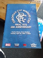 Rangers European Cup Winners Cup 1972 25th Anniversary Brochure 22/4/1997 (15)
