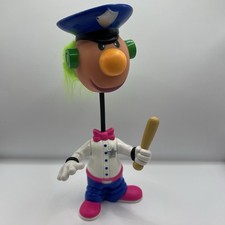 1994 ERTL Jibba Jabber Jr. 8" Lt. JIbba Toy Doll Noise Maker Police Vintage Toy