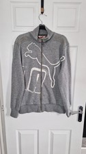 Puma Grey zip up hoodie - size