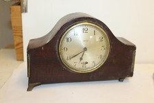 Smiths English electric mantle clock 3x8x5.25" high Face 3.75" diameter