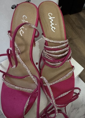 Chic fuschia pink satin - pink,