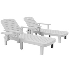 Sun Lounger Dark Grey