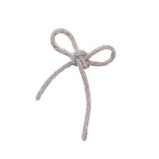 bow fashion crystal large brooch Rhinestone diamante statement brooch ex large