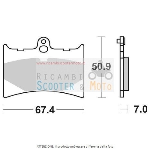 Front brake pads - front, rs