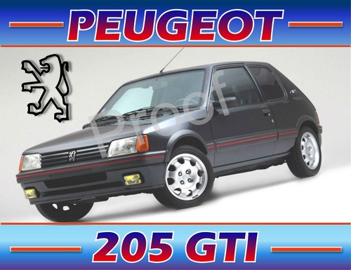 Peugeot 205 gti s1047 sign - 205,