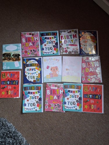 Birthday cards joblot - birthday,