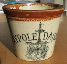 ANTIQUE KITCHENALIA – MAYPOLE DAIRY 2lb BUTTER CROCK – SOUGHT AFTER SIZE