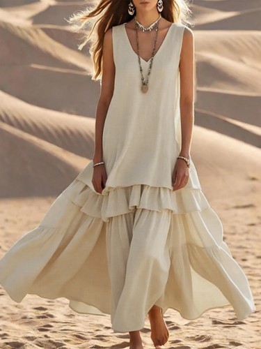 Women boho sleeveless neck - women,