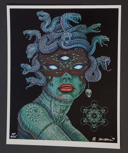 Emek medusa art print poster - medusa,