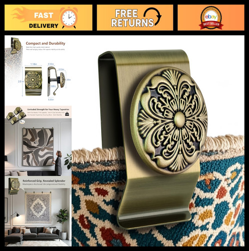 Tapestry wall hanging clips - tapestry, 4