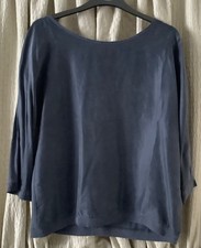 Jigsaw indigo raglan top. size