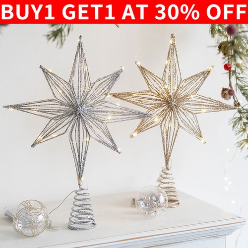 Glitter star christmas tree - star,