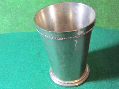 Nickel plated brass tumbler - on,