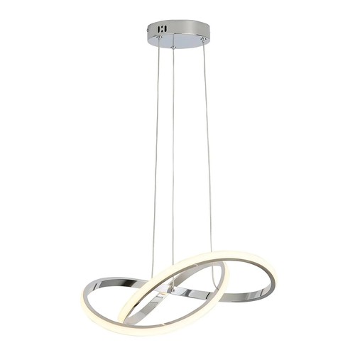 Chrome led infinity ceiling - chrome,