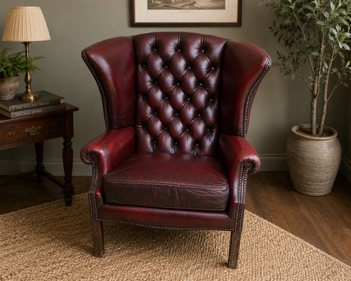 Vintage oxblood leather - oxblood,