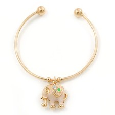 Gold Tone Slip-On Cuff