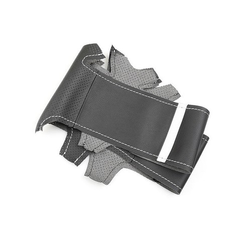 Perforated steering wheel - perforated,