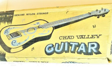BOXED SPLENDID CHAD VALLEY TIN TOY TINPLATE GUITAR 1950s-60s