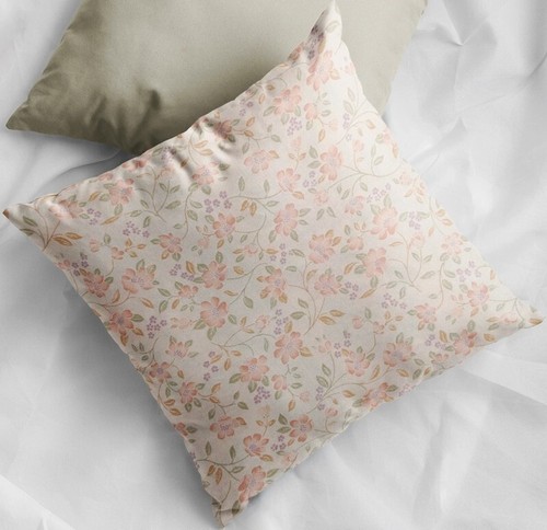 Vintage floral cushion - 16",