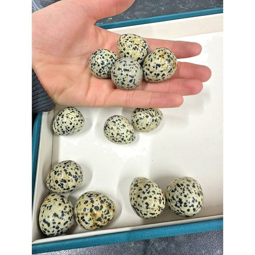 Dalmatian jasper egg - egg, 27g